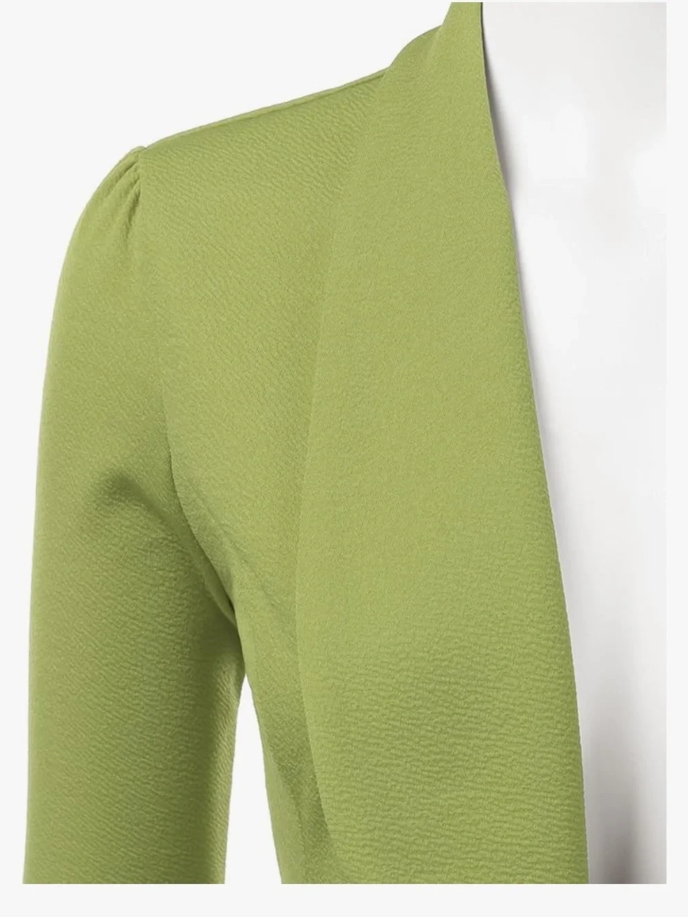 NWT Doublju Olive Green Draped Open-Front Cardigan - Picture 5 of 13